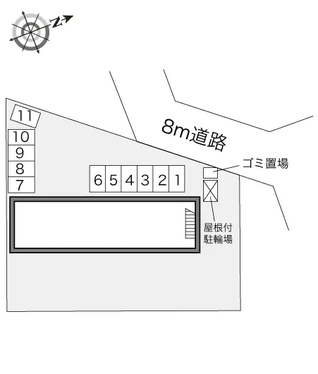 ★手数料０円★札幌市北区篠路八条４丁目　月極駐車場（LP）